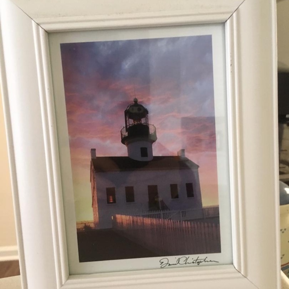 DAVID CHRISTOPHER SIGNED PHOTO IN FRAME